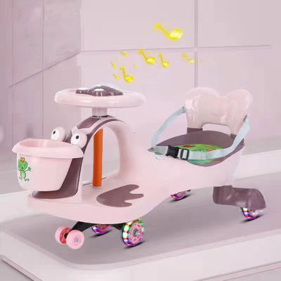 Boys Girls Ride On Swing Cars With Early Educational Music CE Certified