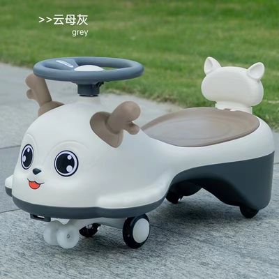 Anti Rollover Swing Wiggle Car Pink Wiggle Car Multifunctional