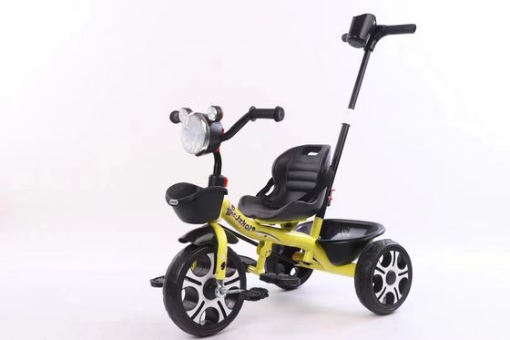 Boys Girls Three Wheel Trike Children Tricycle With Parents Care Push Bar