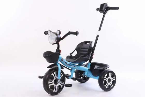 Boys Girls Three Wheel Trike Children Tricycle With Parents Care Push Bar
