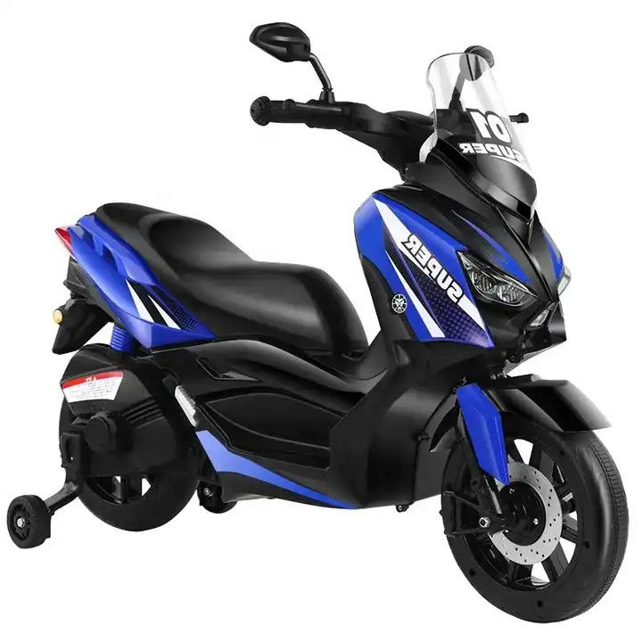 6V7Ah High Speed  4 Wheels Battery Powered Kids Motorbike With USB MP3 Connector
