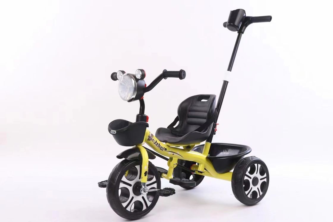 Boys Girls Three Wheel Trike Children Tricycle With Parents Care Push Bar